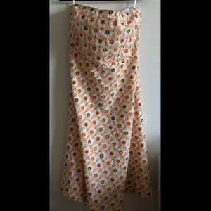 JCrew Tube Midi Floral Dress